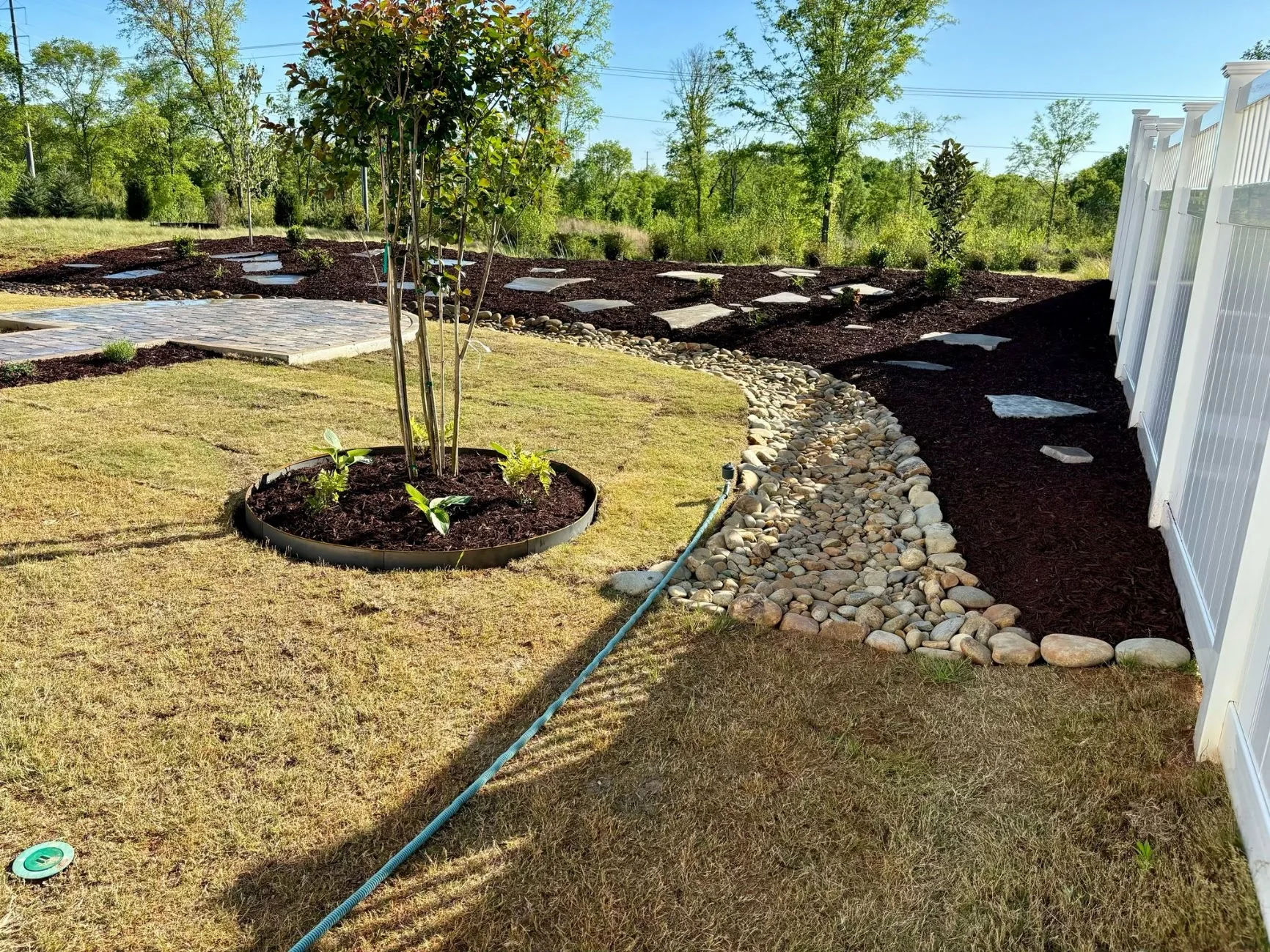 Soil installation and landscape preparation