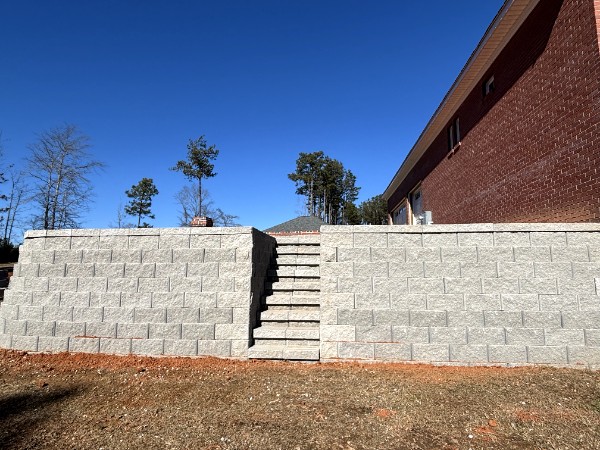 Retaining Wall Project Greenville SC